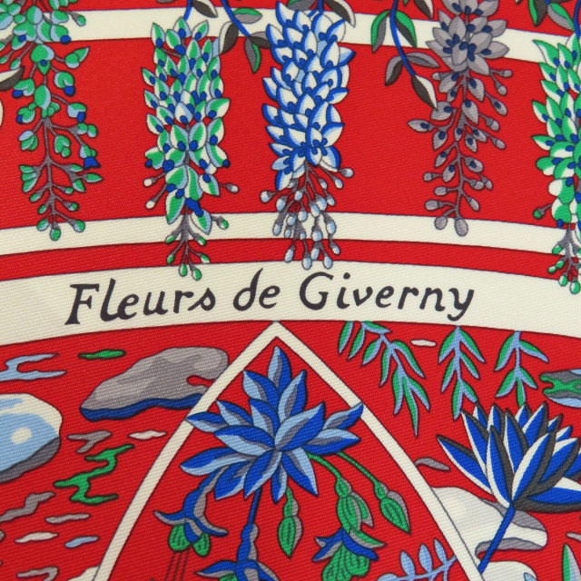 HERMES エルメス カレ90 Fleurs de Giverny ジヴェルニーの花 スカーフ  
