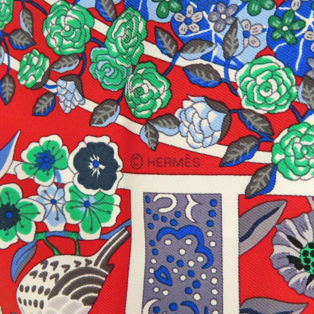 HERMES エルメス カレ90 Fleurs de Giverny ジヴェルニーの花 スカーフ 