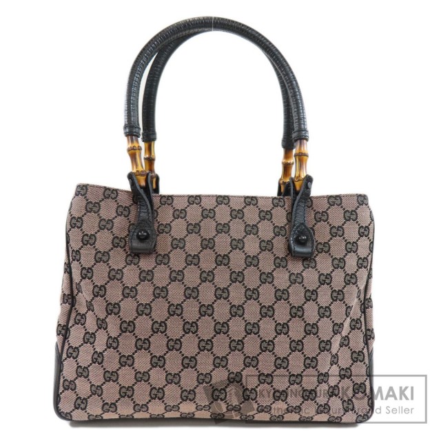 GUCCI グッチ GGキャンバス バンブーハンドルトートバッグ 112526