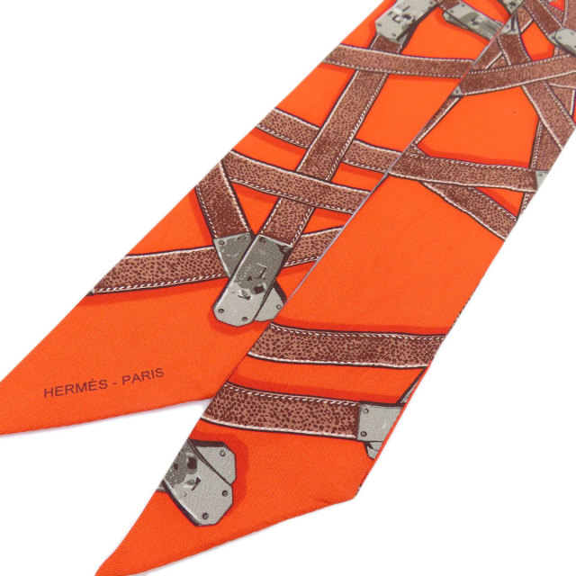 HERMES ツイリー　オレンジ 8/28迄の出品‼️ 楽天市場】【中古】Hermès（エルメス）ツイリーシルク スカーフ