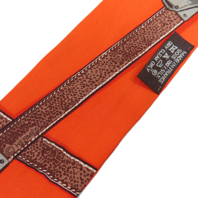 HERMES ツイリー　オレンジ 8/28迄の出品‼️ HERMES - HERMES エルメス/ツイリースカーフ/オレンジ/Aランク