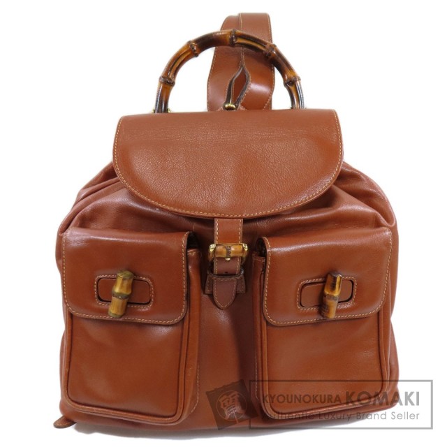 GUCCI グッチ 003・2058・0016 バンブー リュック・デイパック カーフ  