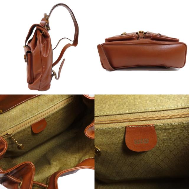 GUCCI グッチ 003・2058・0016 バンブー リュック・デイパック カーフ