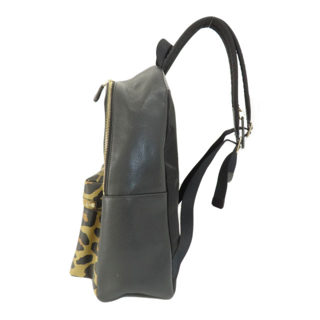 COACH コーチ F38391 レオパード柄 リュック・デイパック レザー/PVC  