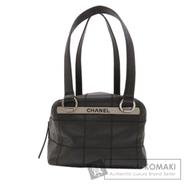 CHANEL シャネル チョコバー シルバー金具 ハンドバッグ キャビア  