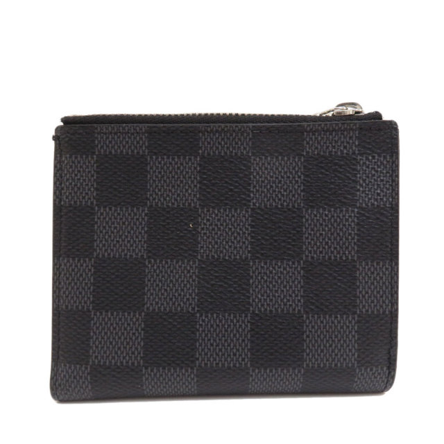 Louis Vuitton ダミエ・グラフィット 丸っこい 二つ折り財布 ブラック