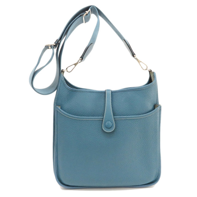 HERMES エルメス エブリン 3 PM ブルージーン シルバー金具 ショルダー  
