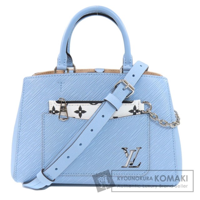 Louis Vuitton エピレザー トートバッグ 青