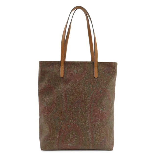 【人気♪】ETRO■ペイズリートートバッグ カーフスキン ポーチ付 トートバッグ / ペイズリー柄 / ライトブルー×ベージュ / ポーチ