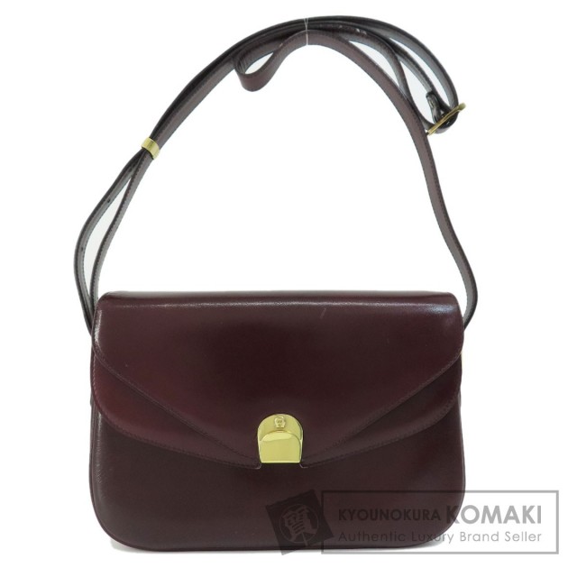 AIGNER アイグナー ロゴ ショルダーバッグ カーフ レディース 