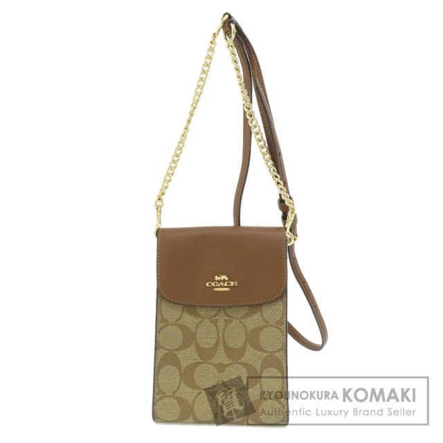 COACH コーチ シグネチャー チェーンポシェット ショルダーバッグ PVC  