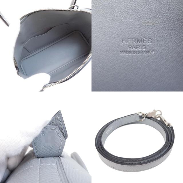 HERMES ボリード グレー レザーハンドバッグ HERMES エルメス ボリード31 ショルダーバッグ トリヨン