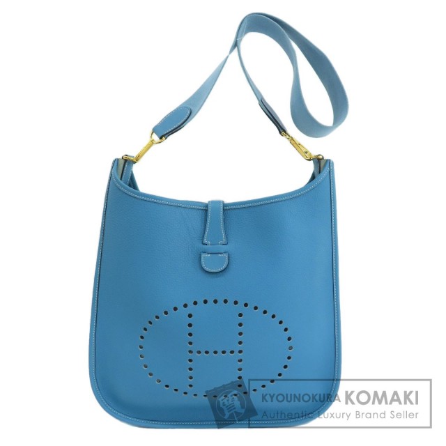 HERMES エルメス エブリン1 GM ブルージーン ゴールド金具 ショルダー  