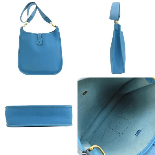 HERMES エルメス エブリン1 GM ブルージーン ゴールド金具 ショルダー 