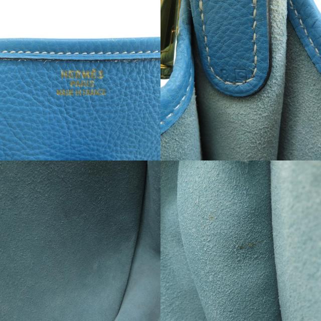 HERMES エルメス エブリン1 GM ブルージーン ゴールド金具 ショルダー  