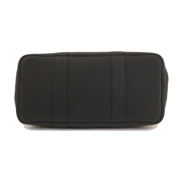 HERMES エルメス ガーデンパーティPM 黒 ブラック シルバー金具 トート  