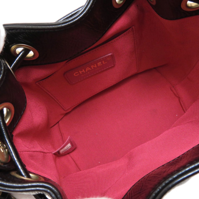 CHANEL シャネル 巾着チェーンショルダー ココマーク ゴールド金具  