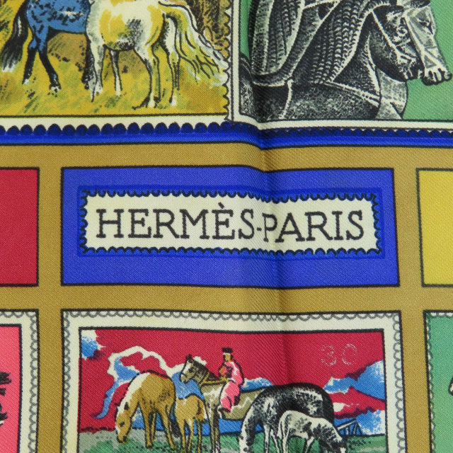 HERMES エルメス カレ90 CORRESPONDANCE スカーフ シルク レディース