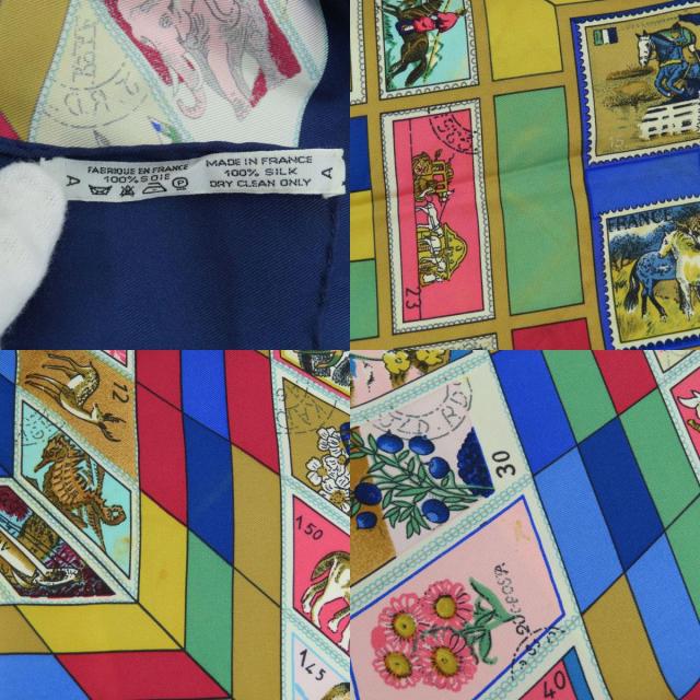 HERMES エルメス カレ90 CORRESPONDANCE スカーフ シルク レディース 