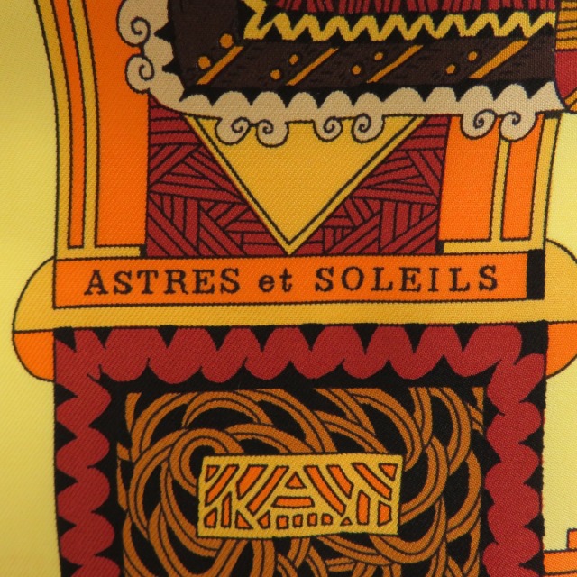 HERMES エルメス カレ90 ASTRES et SOLEILS 天体と太陽 スカーフ