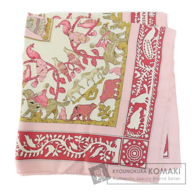 HERMES エルメス カレ90 EARLY AMERICA 古き良きアメリカ 動物柄  