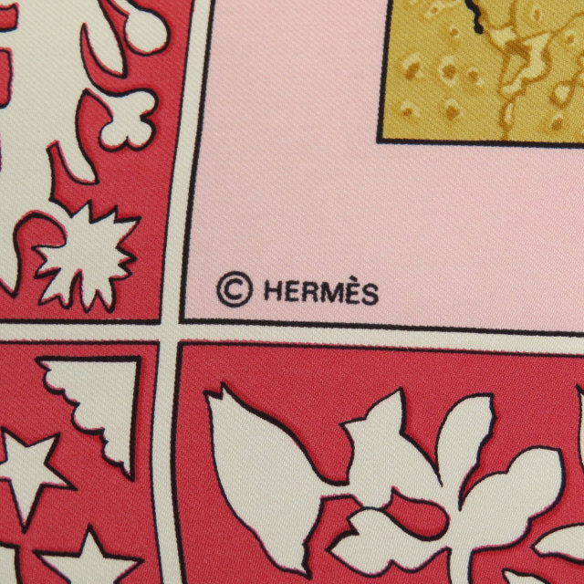 HERMES エルメス カレ90 EARLY AMERICA 古き良きアメリカ 動物柄 