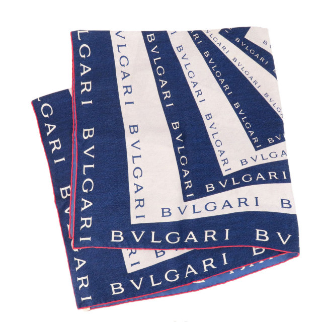 BVLGARI ブルガリ ロゴ スカーフ シルク レディース ブランド京