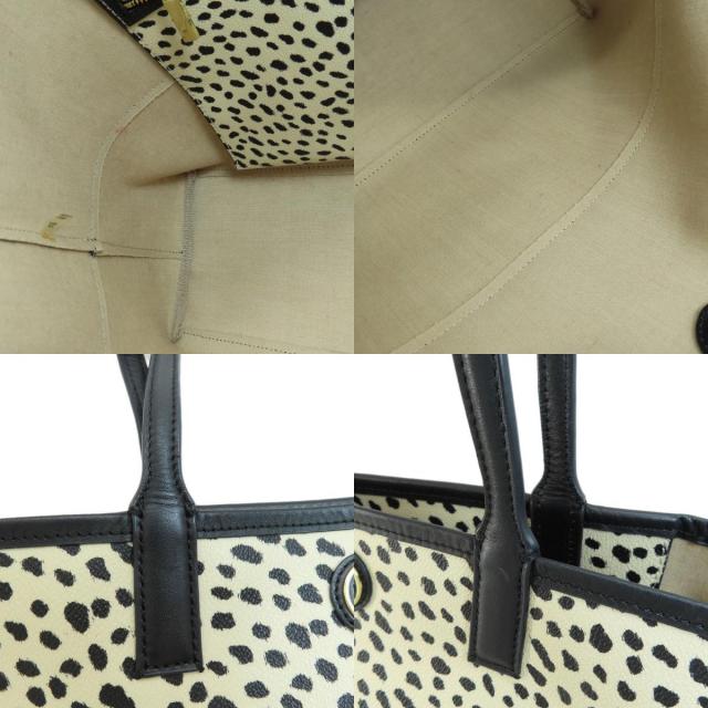 【美品】トリバーチ　トートバック　 ダルメシアン柄 Tory Burch トリーバーチ ダルメシアン柄 トートバッグ レザー