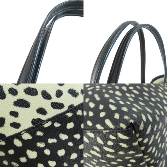 【美品】トリバーチ　トートバック　 ダルメシアン柄 Tory Burch トリーバーチ ダルメシアン柄 トートバッグ レザー