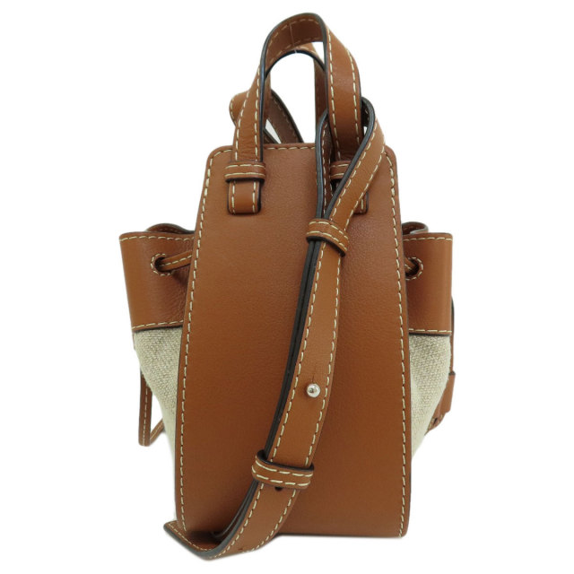 LOEWE ロエベ ハンモックミニ 2WAY ハンドバッグ キャンバス/レザー  