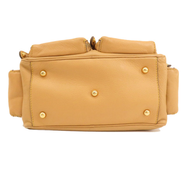 TODS トッズ マルチポケット ハンドバッグ レザー レディース