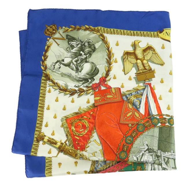 HERMES エルメス カレ90 NAPOLEON ナポレオン スカーフ シルク レディース 