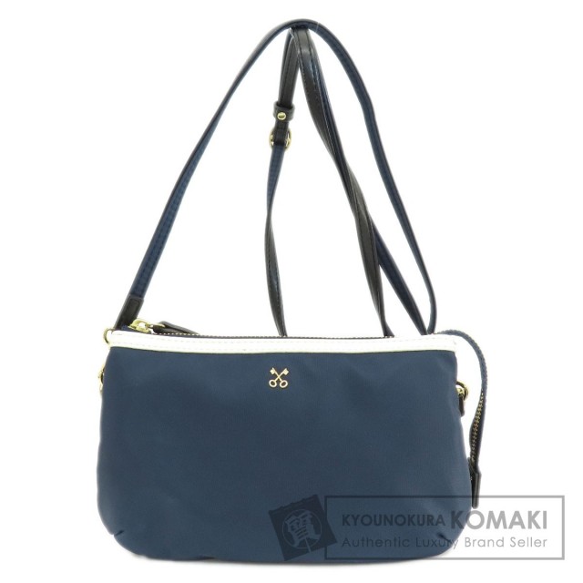 Sazaby サザビー ロゴ金具 ショルダーバッグ ナイロン素材 レディース 