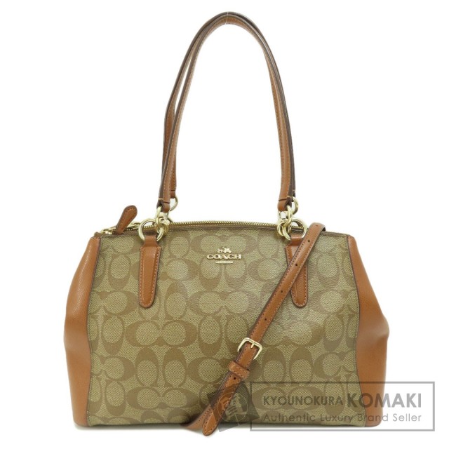 COACH コーチ F36619 シグネチャー 2WAY ハンドバッグ PVC レディース  