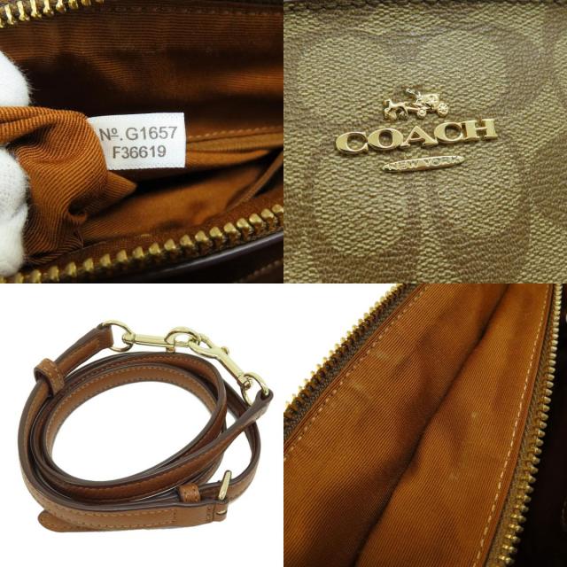 COACH コーチ F36619 シグネチャー 2WAY ハンドバッグ PVC レディース  
