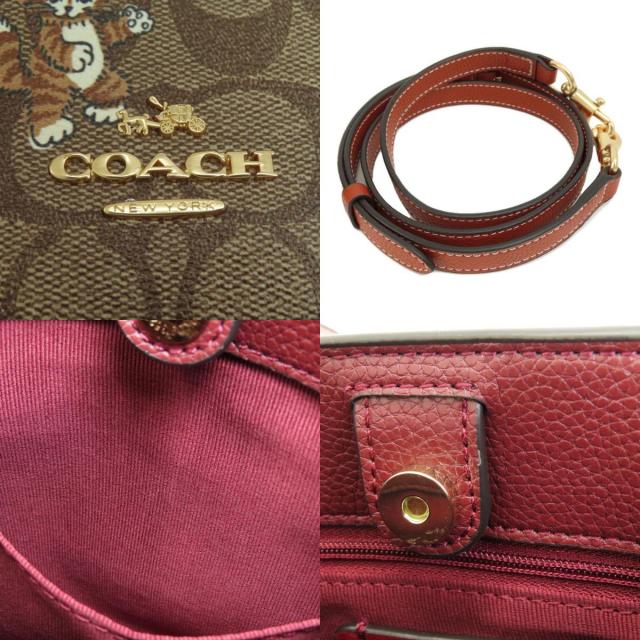 COACH コーチ CC424 ダンシングキトゥン 2WAY ハンドバッグ PVC