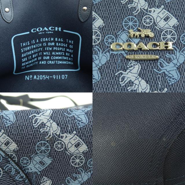 COACH コーチ 91107 リバーシブル シティトート トートバッグ