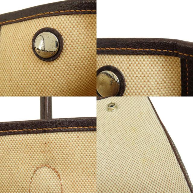HERMES エルメス ガーデンファイル マロン シルバー金具 ハンドバッグ  