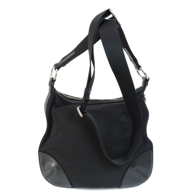 ☆送料関税込☆PRADA Tessuto ナイロン ロゴ ショルダーバッグ☆ PRADA プラダ ロゴ金具 ショルダーバッグ ナイロン素材
