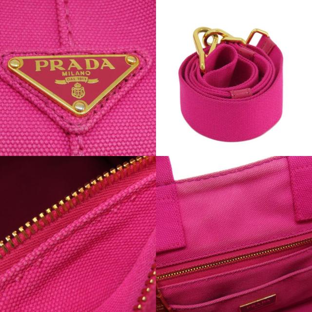 完売品・美品】PRADAプラダ カナパ 超軽量 クラッチバッグピンク 
