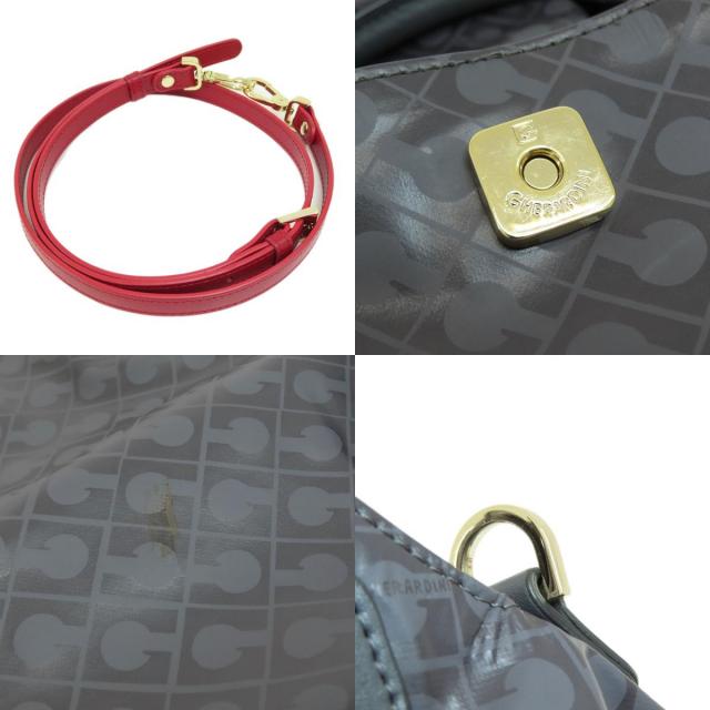 美品‼️GHERARDINI ハンドバッグ 2way ソフティ　ナイロン　ロゴ柄 GHERARDINI ゲラルディーニ ロゴモチーフ ソフティ 2WAY
