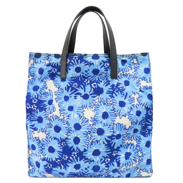 PRADA プラダ VA0905 フラワー トートバッグ ナイロン素材 レディース