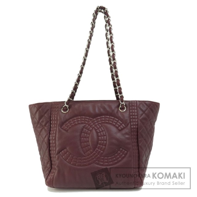 CHANEL シャネル チェーンショルダー ココマーク シルバー金具 トート  