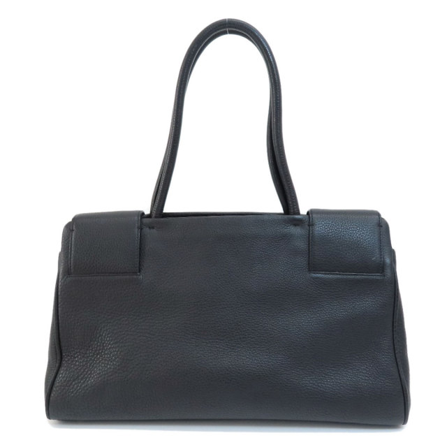 PRADA ブラック トートバッグ 約35cm PRADA プラダ ロゴ トートバッグ レザー レディース ブランド京