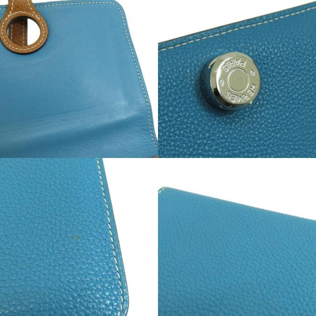 エルメス　ドゴン　コンビ　ブルージーン HERMES エルメス ドゴンコンパクト ブルージーン シルバー金具