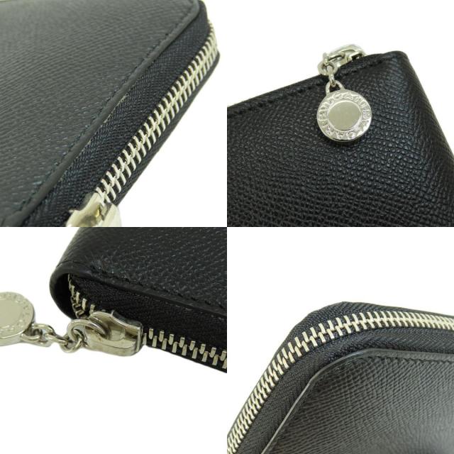 □新品□未使用□ BVLGARI ブルガリ レザー ラウンドファスナー 長財布  