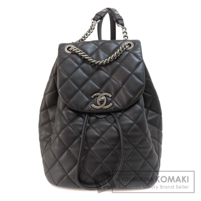 シャネル CHANEL 17番台 ココマーク ラムスキン チェーン シルバー金具