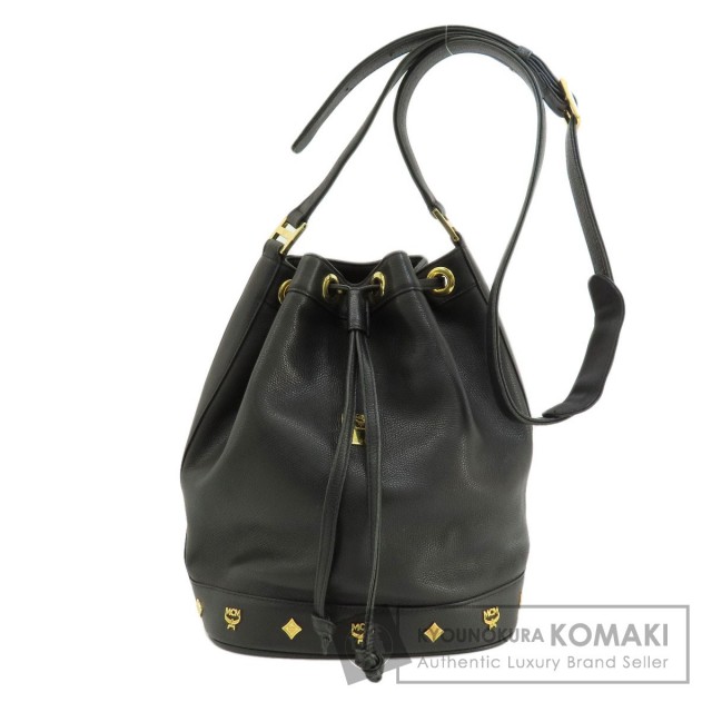 MCM エムシーエム 巾着ショルダー ショルダーバッグ レザー