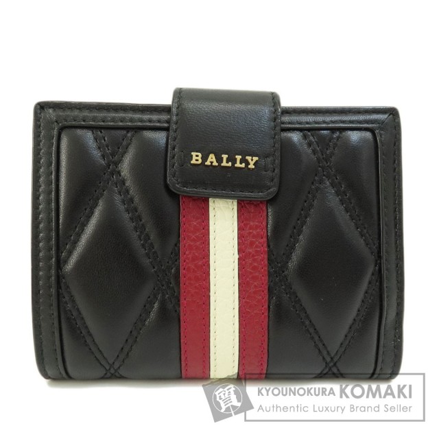 BALLY バリー ロゴ 二つ折り財布（小銭入れあり） レザー レディース 