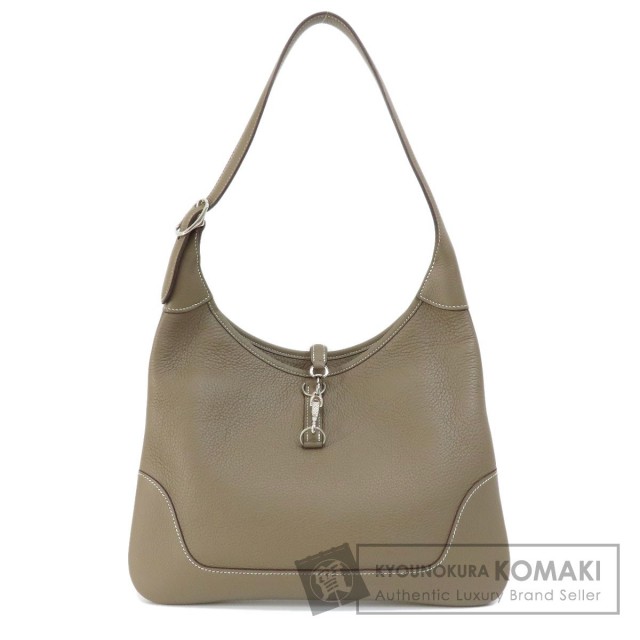 HERMES エルメス トリム31 エトープ エトゥープ シルバー金具 